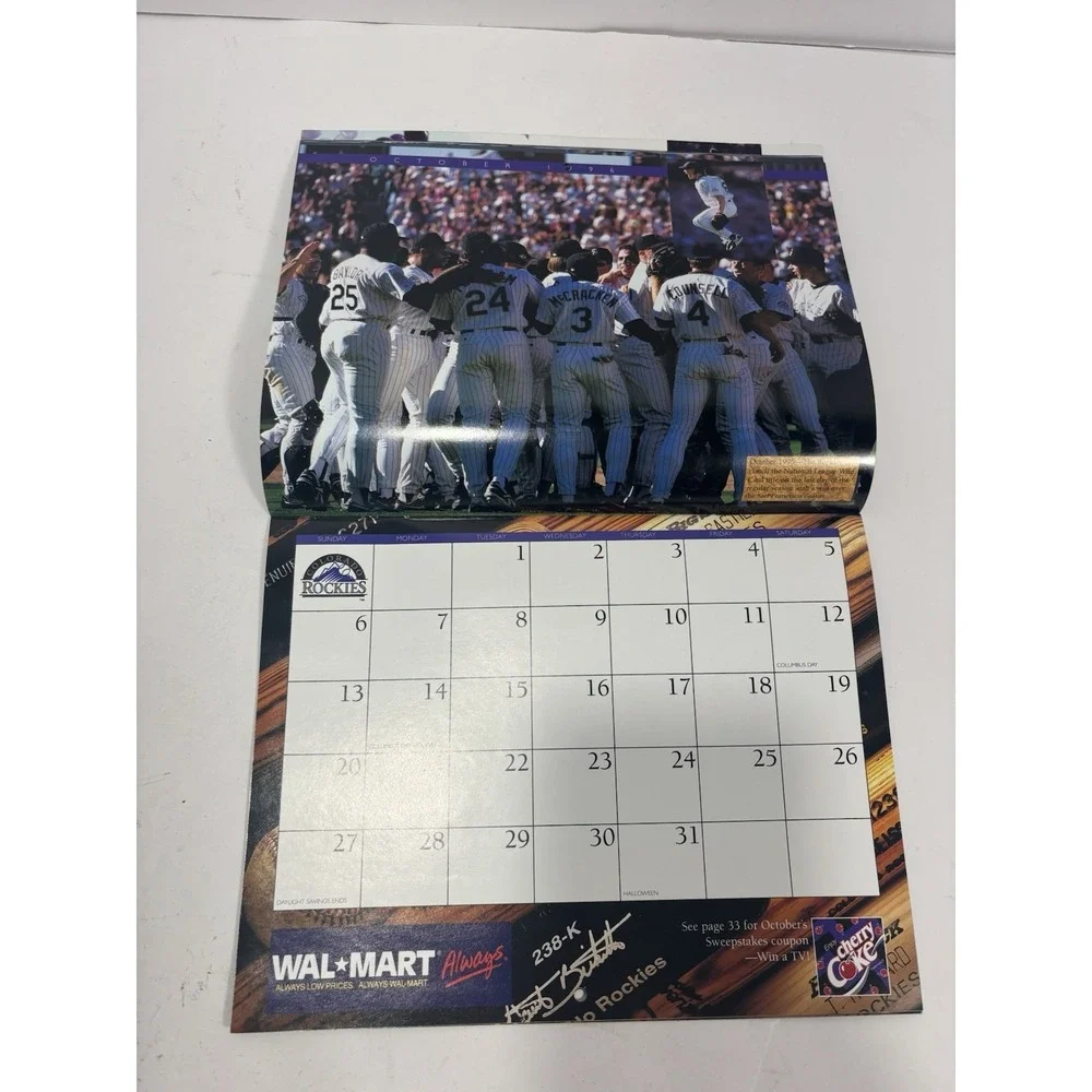 4 Log Colorado Rockies MLB Baseball Magazine + 1996-1997 Calendar